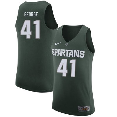 Men Conner George Michigan State Spartans #41 Nike NCAA Green Authentic College Stitched Basketball Jersey OM50G26MO